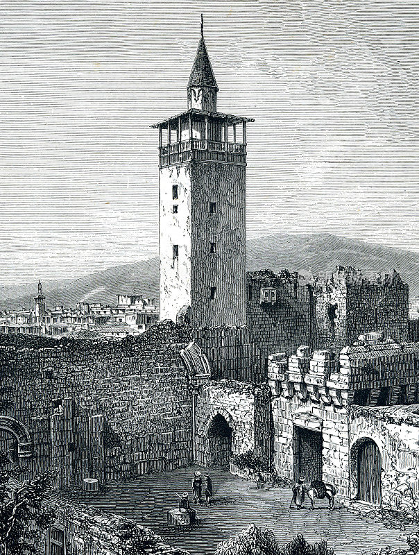 Babesh Sherky或Bab Sharqi Gate of Damascus，叙利亚